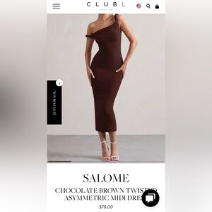Club L Brown Midi Dress